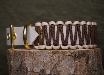 Modern Beige | Paracord & Biothane® Halsband