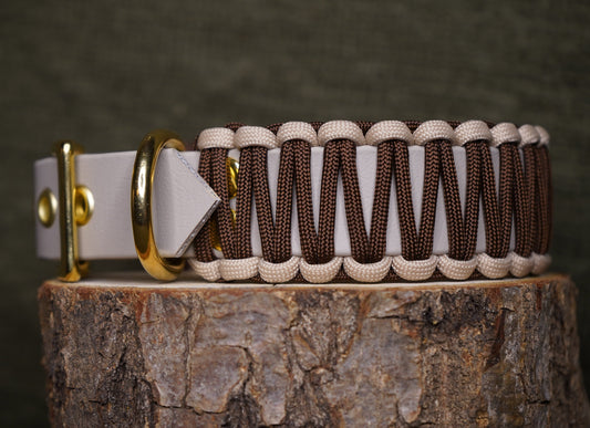 Modern Beige | Paracord & Biothane® Halsband