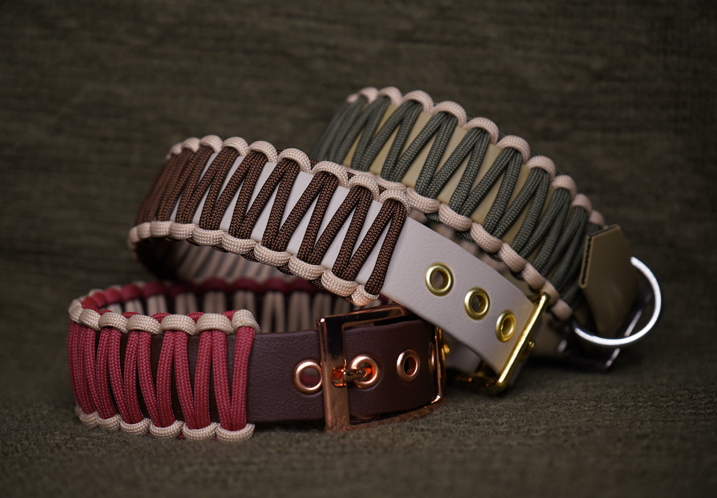 Modern Grün | Paracord & Biothane® Halsband