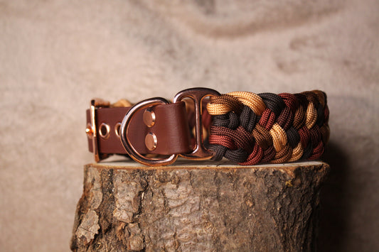 Herbst Netz | Paracord & Biothane® Halsband